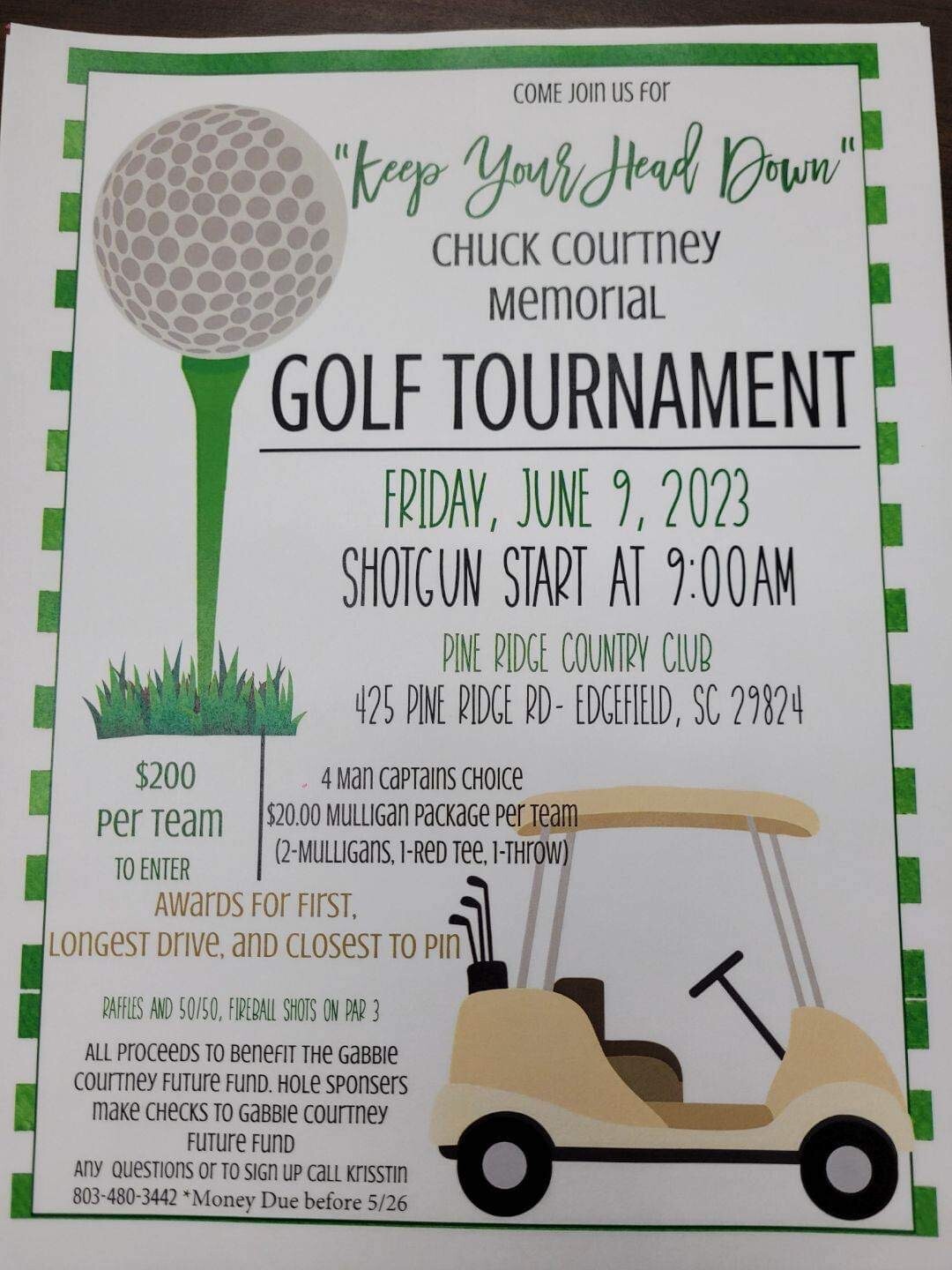 6th Annual Strom Thurmond Athletics Booster Club Golf Tournament